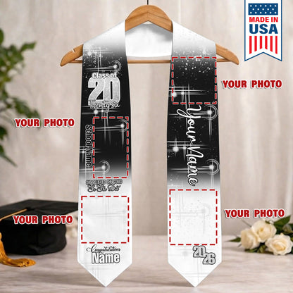 Custom Name & Photo She Believed She Could Graduation Stoles
