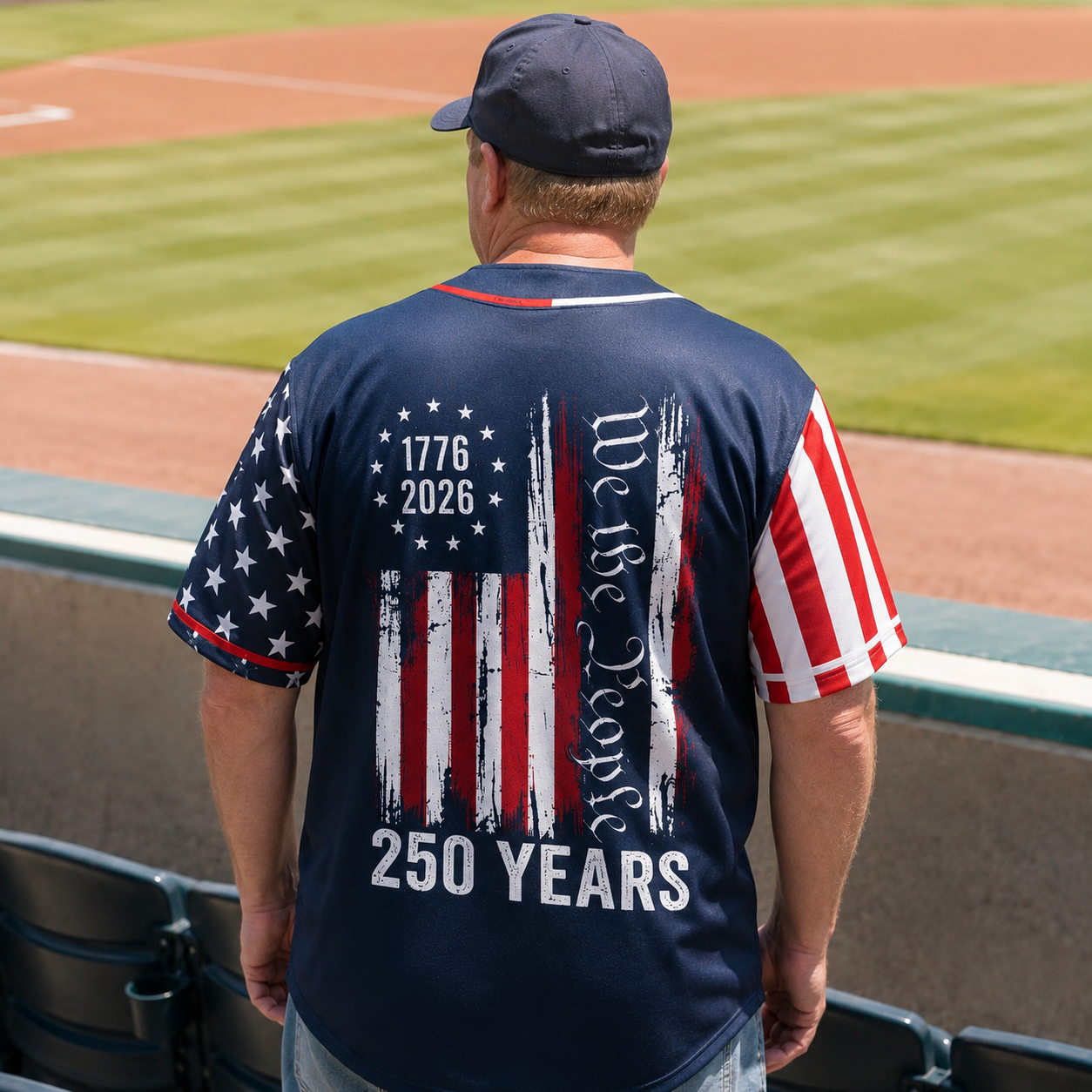 We The People America 250 Years - USA 250th Anniversary Baseball Jersey
