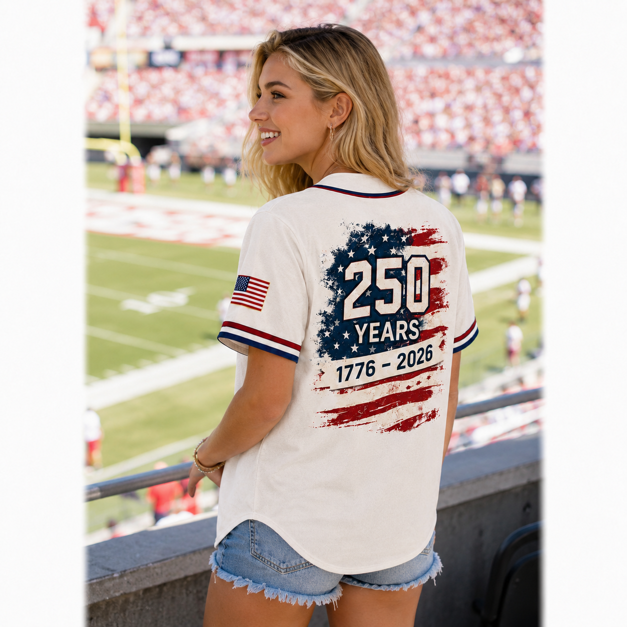 USA 250 Years 1776–2026 - USA 250th Anniversary Baseball Jersey