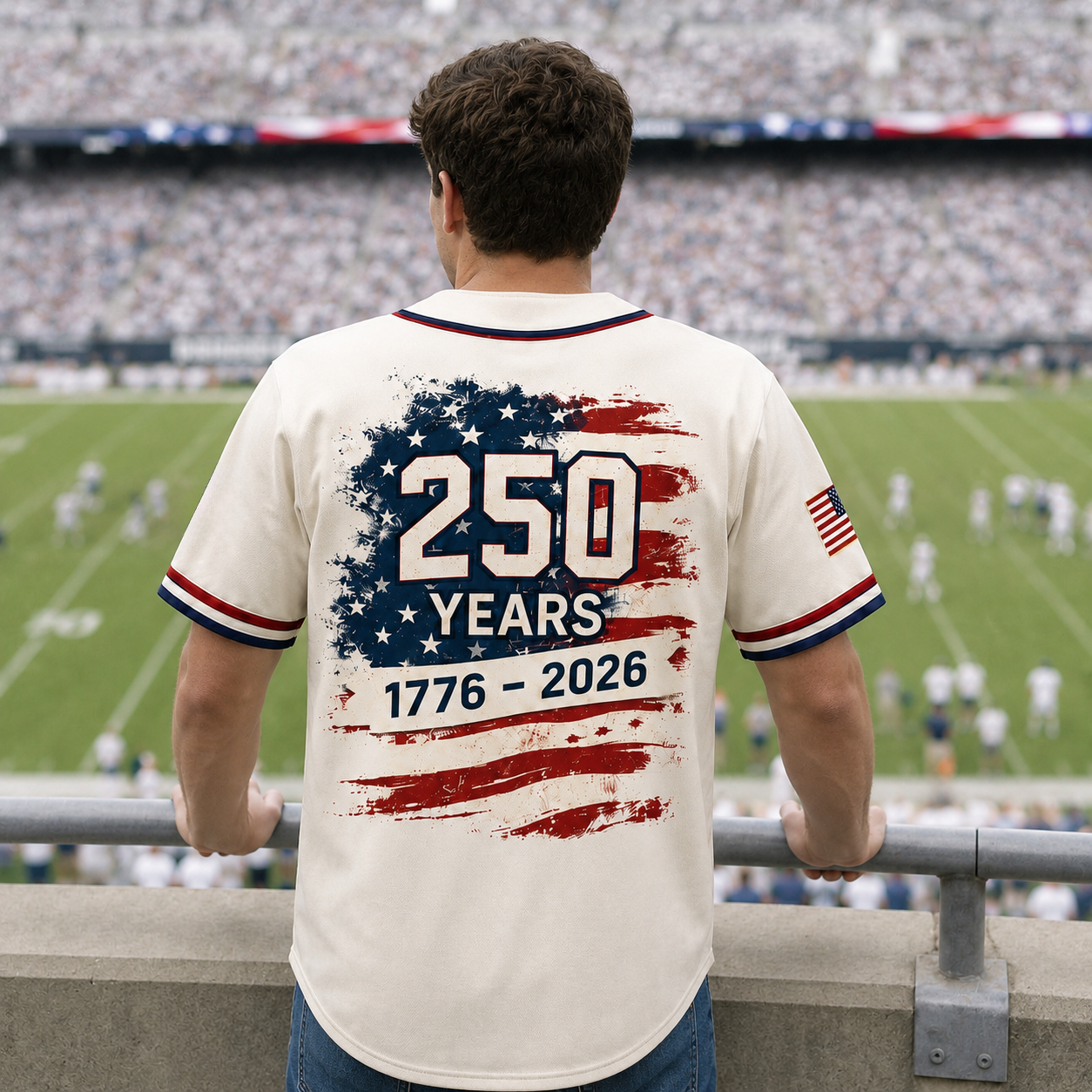 USA 250 Years 1776–2026 - USA 250th Anniversary Baseball Jersey