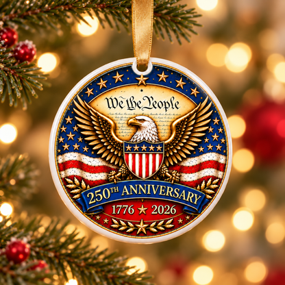 250 Anniversary Christmas Cerammic Ornament