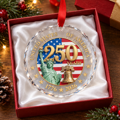 America 250th Christmas Statue of Liberty Ornament